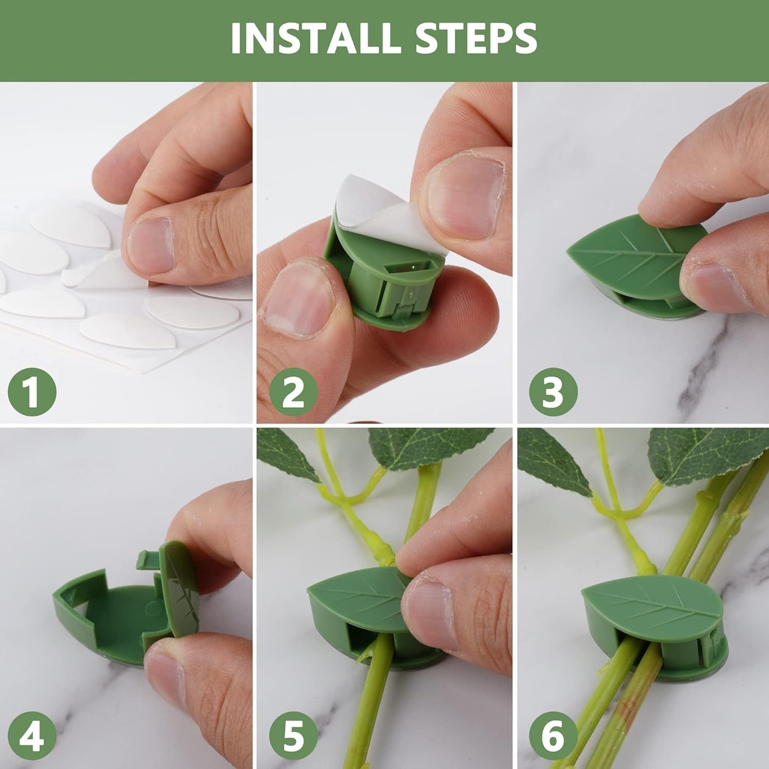 Plant Climbing Wall Clips – Self-Adhesive Invisible Support | Indo Glow