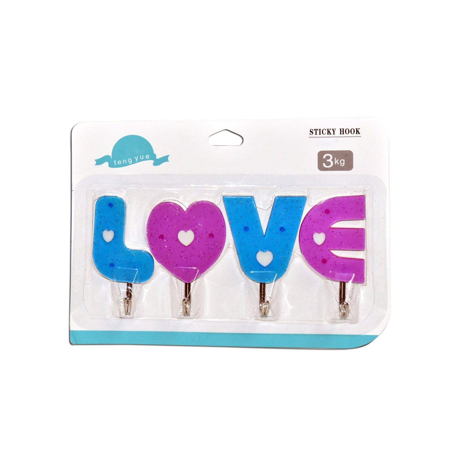 Self Adhesive Hooks – Love Shape Wall Organizers for Home | Indo Glow