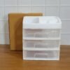 3 Layer Desktop Storage Organizer – Transparent Sliding Drawers