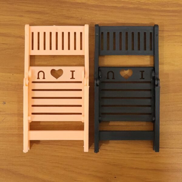 Mini Chair Mobile Phone Stand – Foldable & Portable Holder
