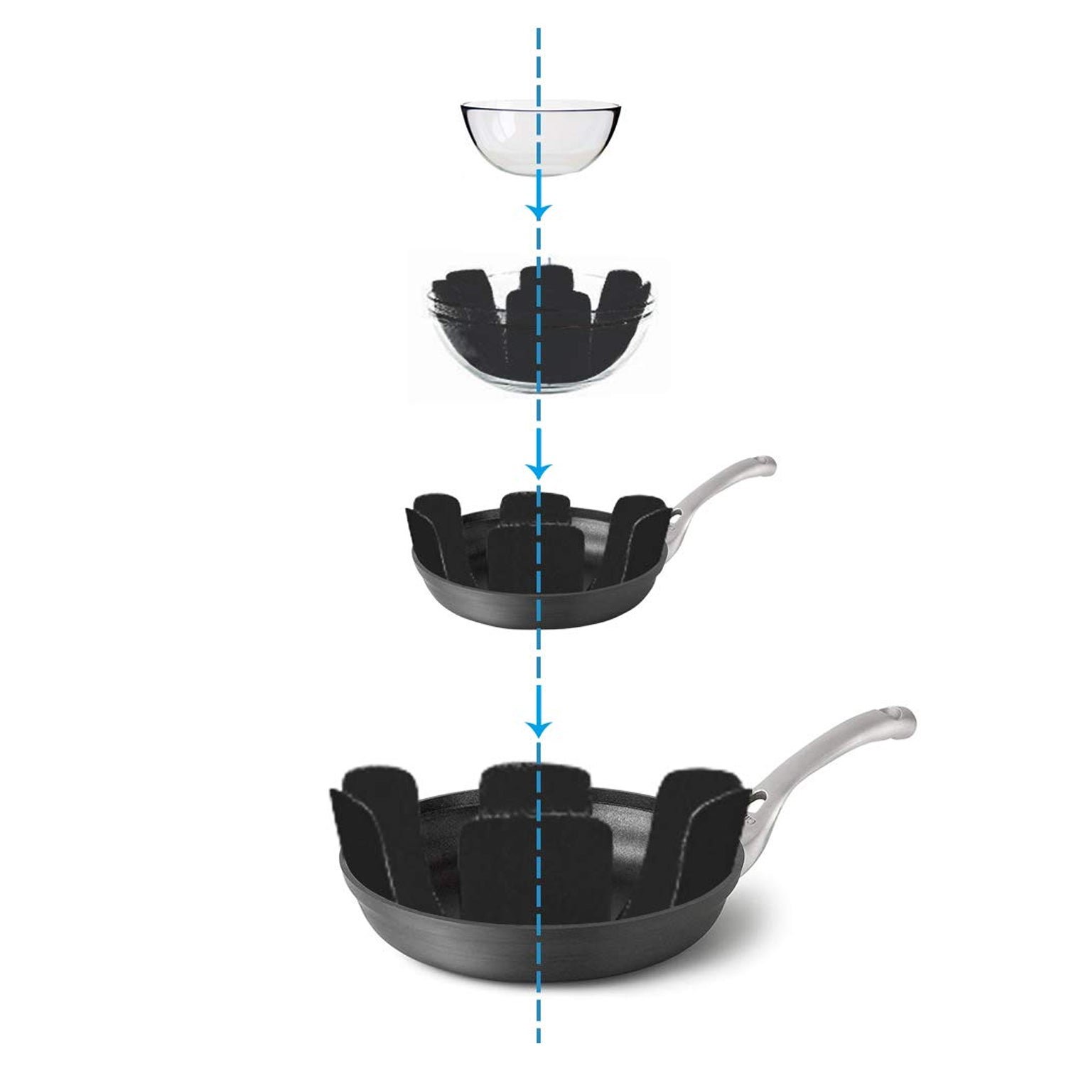 Felt Pots and Pans Protectors – Set of 3 Sizes | Bake & Dwell