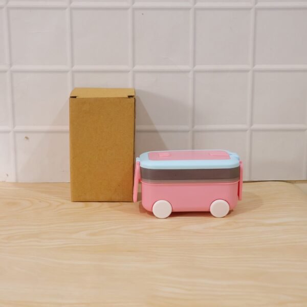 Kids Car Shape Lunch Box with Wheels – Fun and Leakproof Design