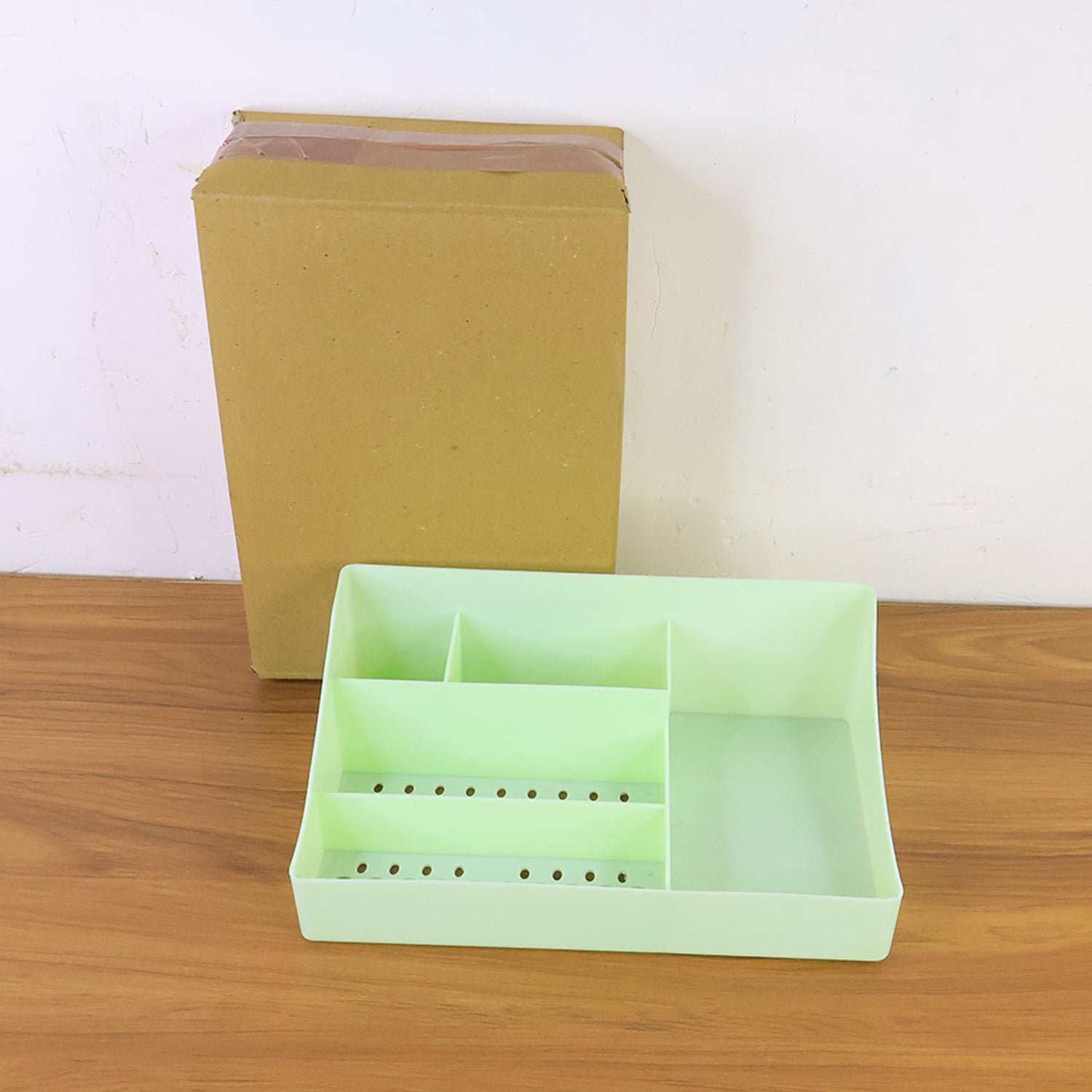 Desk Organizer Storage Tray – Multi-Section Plastic Organizer