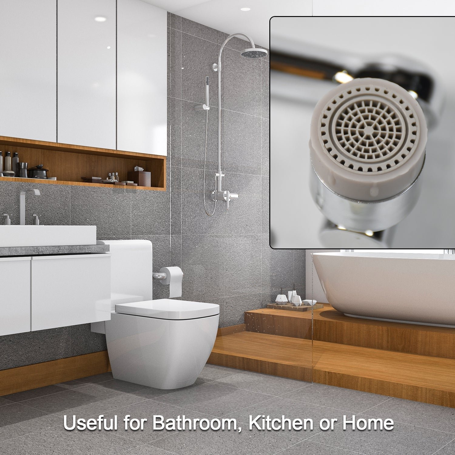 Water-Saving Faucet Filter – 1080° Rotating Aerator | Mist & Relax