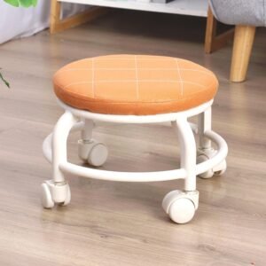 Low Height Rolling Stool – Multifunctional Plastic Seat | Storenzo