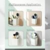 Wall Mounted Bathroom Organizer Cups for Space Saving and Decluttering