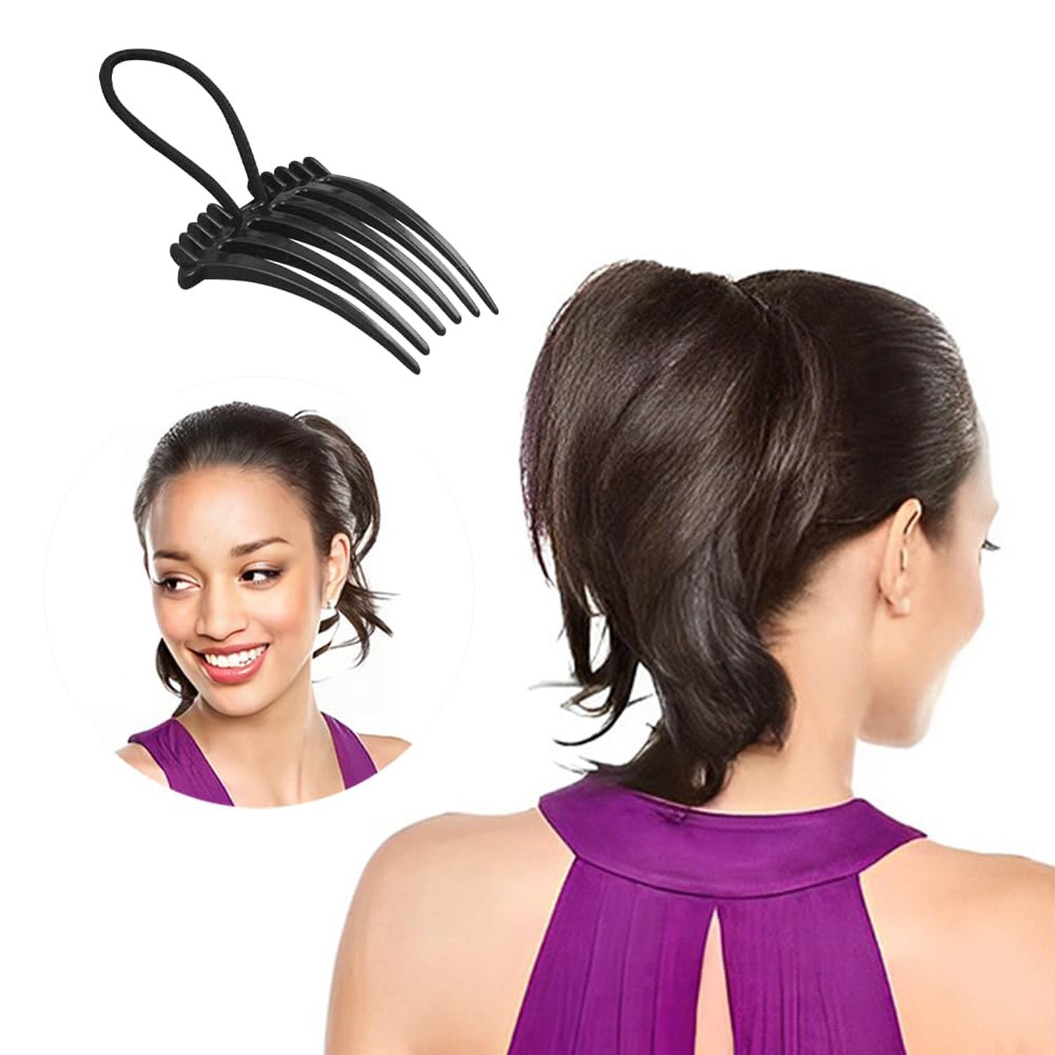 Volumizing Hair Bun Comb Clip – Easy Styling & Instant Volume