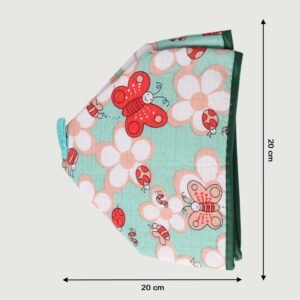 Foldable Food Cover – Reusable Mesh with Butterfly Print
