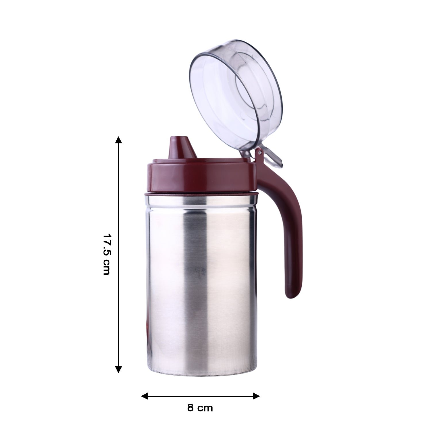 Stainless Steel Oil Dispenser – 500ml Anti-Drip | Ganesh