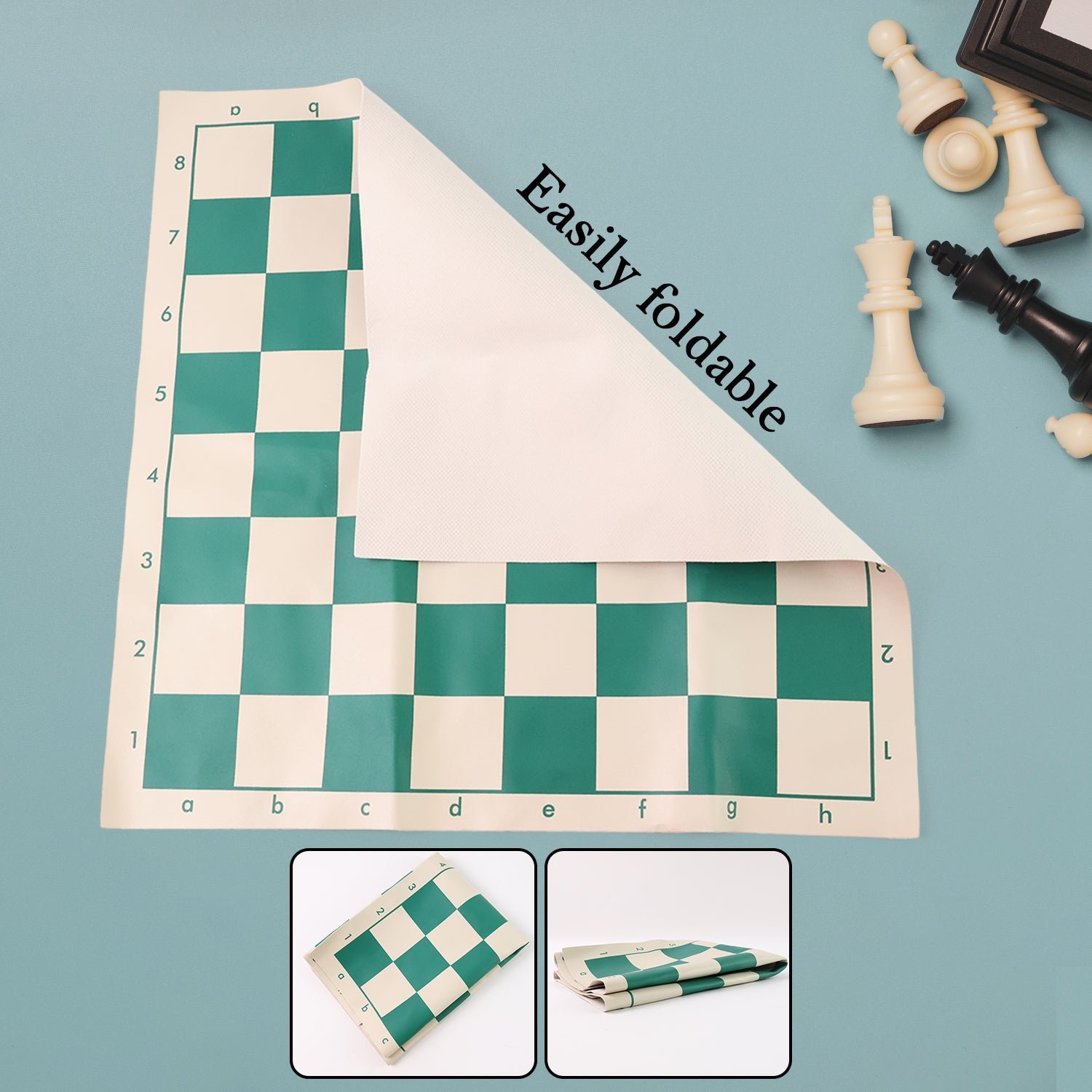 Portable Chess Set – Foldable, Travel-Friendly with Plastic Pieces