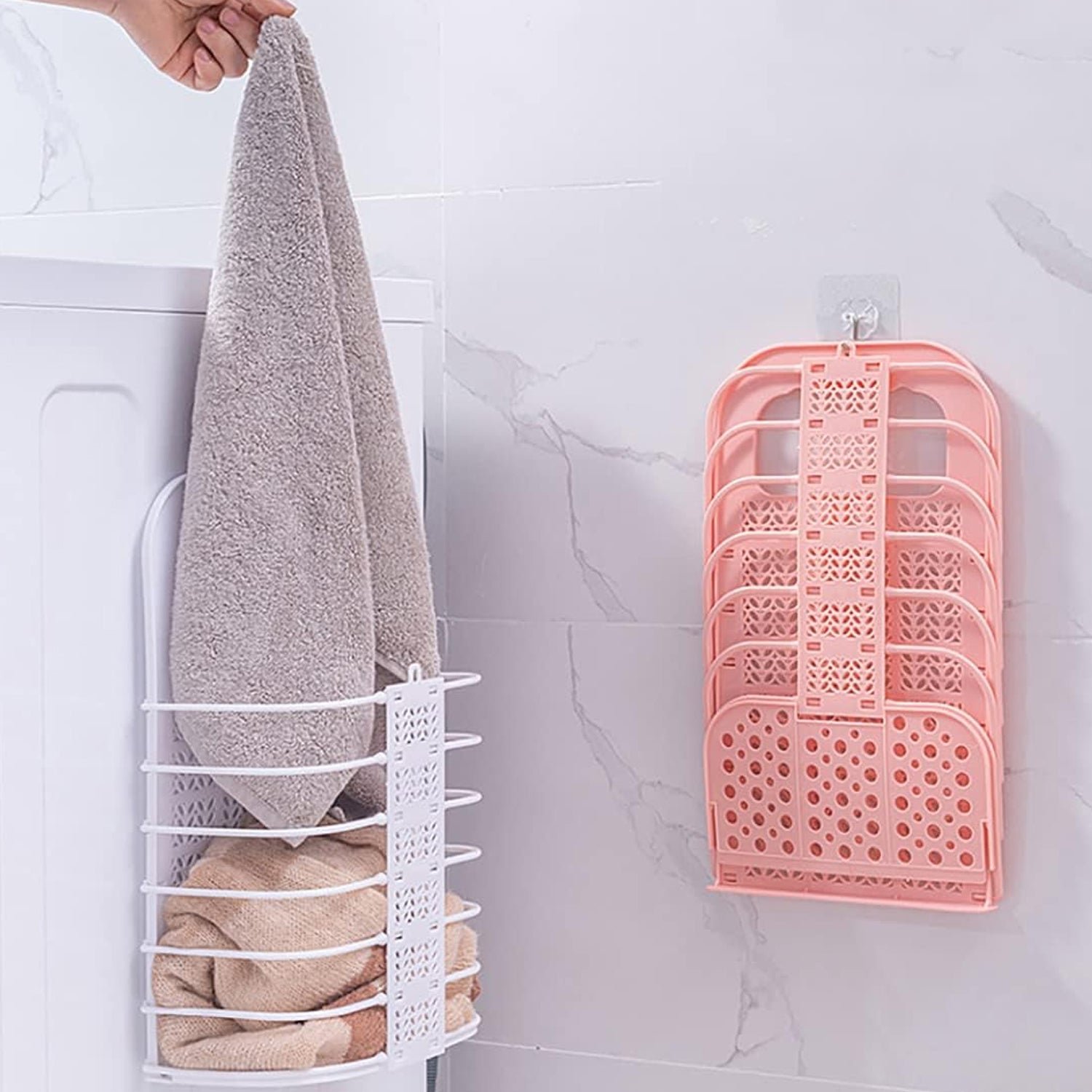Wall Hanging Laundry Basket – Collapsible & Space-Saving | Organivo