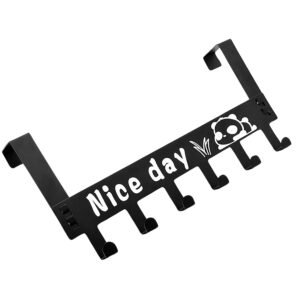 Over Door Hook Rack – 6 Heavy-Duty Carbon Steel | Indo Glow