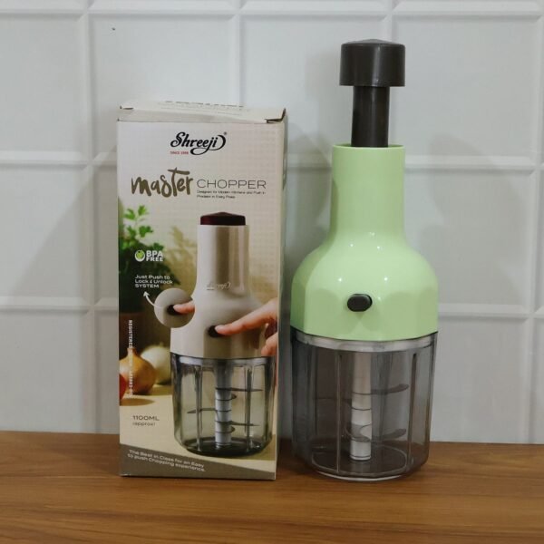 Manual Vegetable Chopper – 1100 ML Capacity for Quick Prep