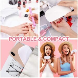 Gel Nail Dryer – Portable Mini UV LED Lamp for Salon Finish | AuriGlam