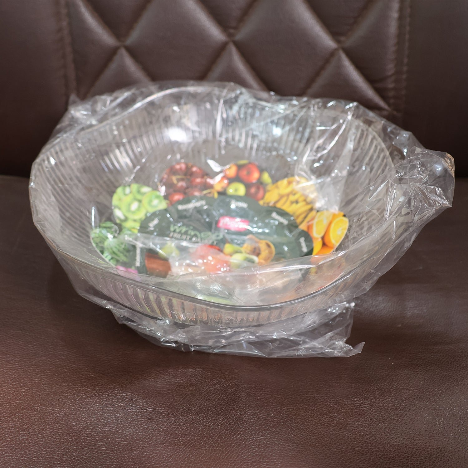 Plastic Fruit Storage Basket – Durable & Elegant Ripple Design