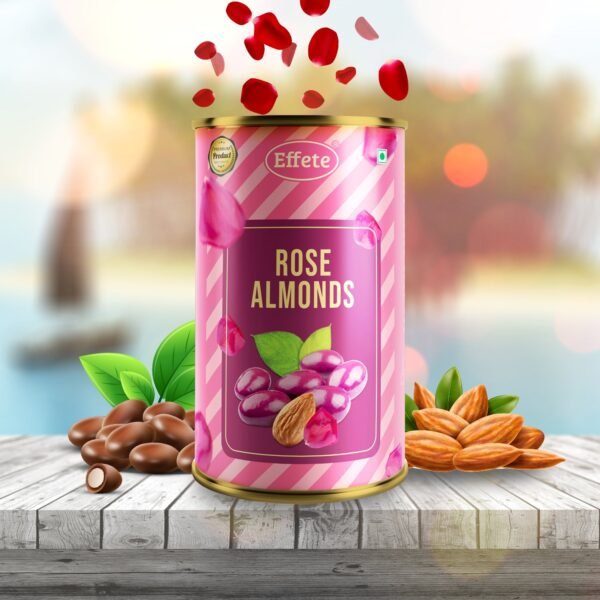 Golden Rose Gift Set – Luxury Rose Almonds Combo