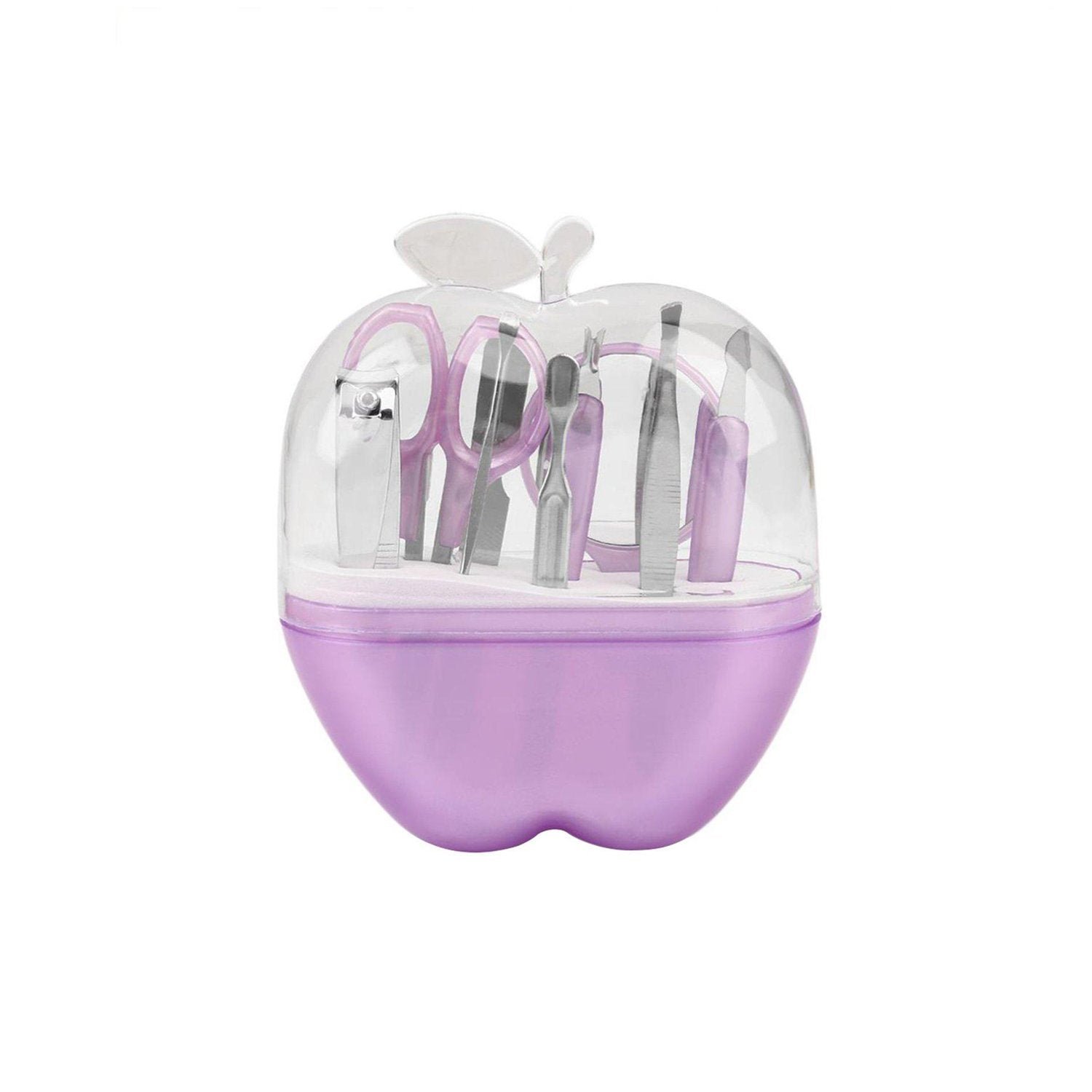 Apple Shape Manicure Set – 8-in-1 Stainless Steel Kit | Indo Glow