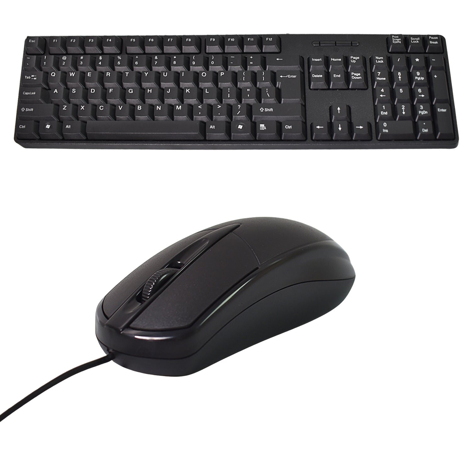 Wired Keyboard Mouse Combo – Ergonomic USB Set | Wiregenix