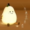 Pear Silicone Night Lamp – Multi-Color LED & Touch Control
