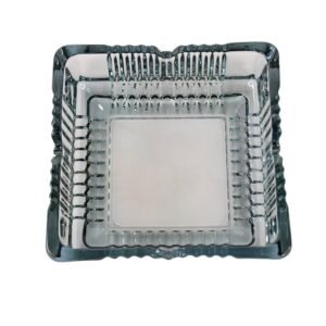 Glass Ashtray – Square Crystal Design | Styleva