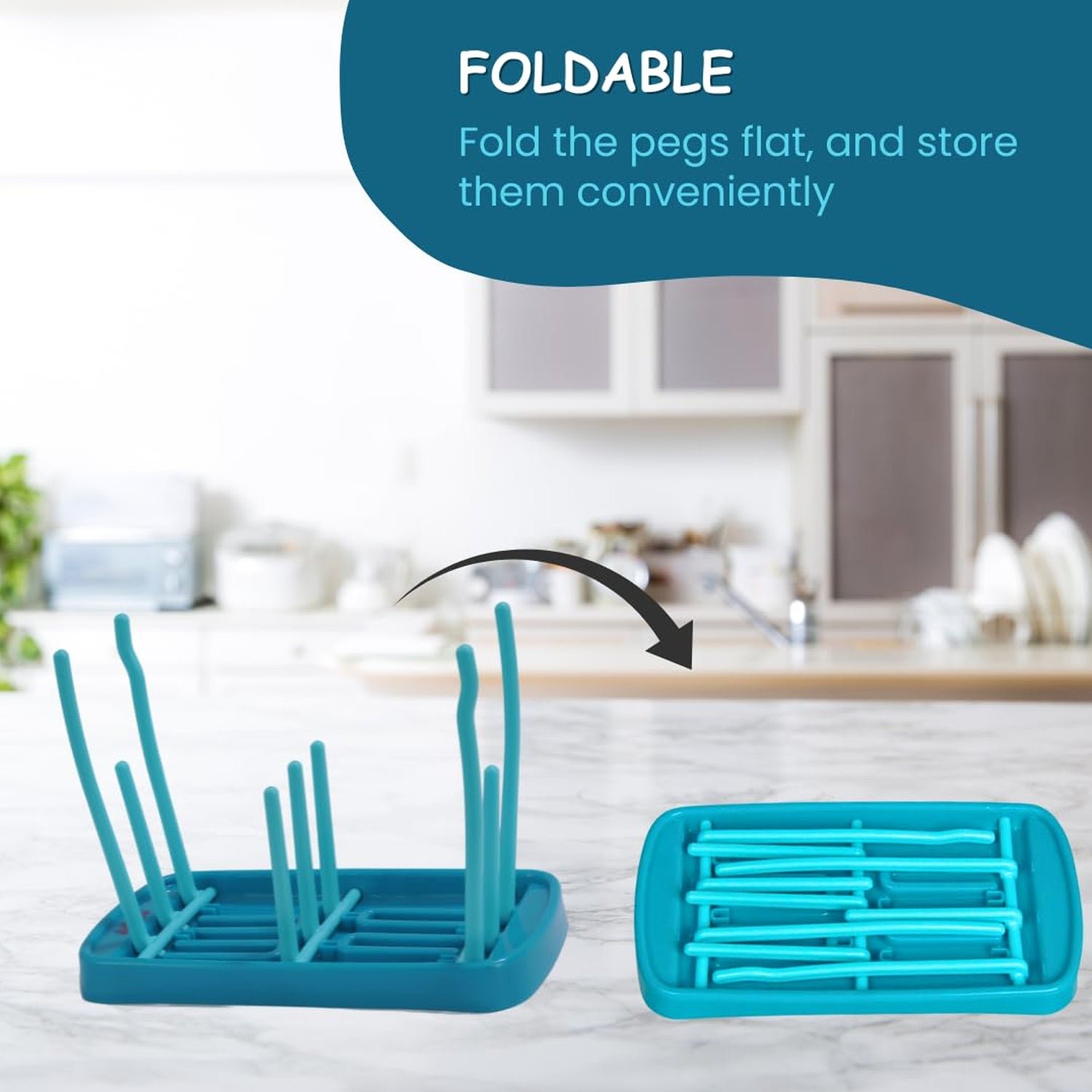 Baby Feeding Bottle Drying Rack – Compact & Hygienic Design