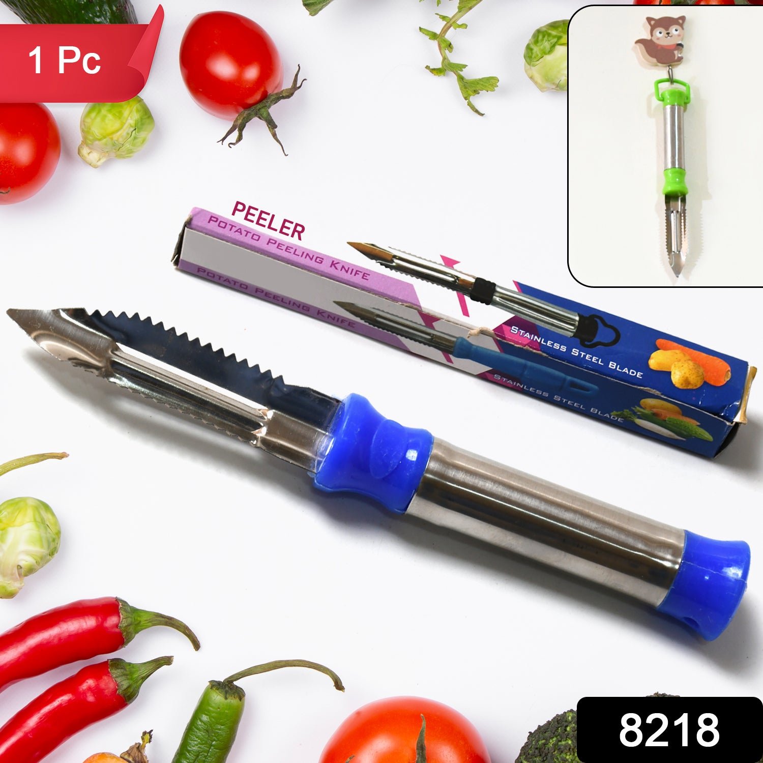 Stainless Steel Vegetable Peeler – 2-in-1 Dual Blade | Indo Glow