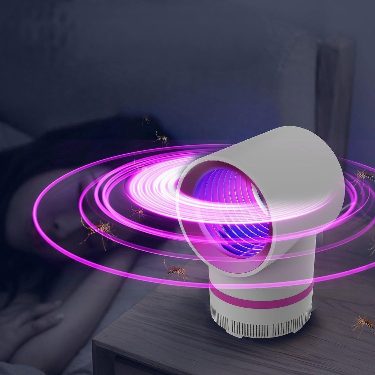 USB Electric Mosquito Killer Lamp – Silent, Baby-Safe Trap