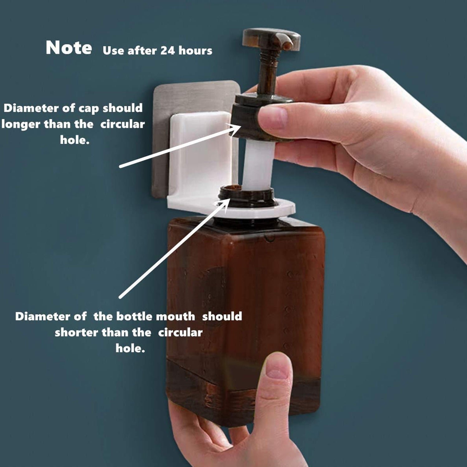Adhesive Bathroom Hook – No-Drill Shampoo Holder | VelvetBubbles