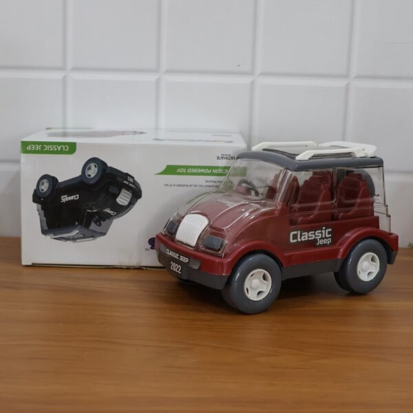 Friction-Powered Classic Jeep Toy Car – Smooth Indoor Ride