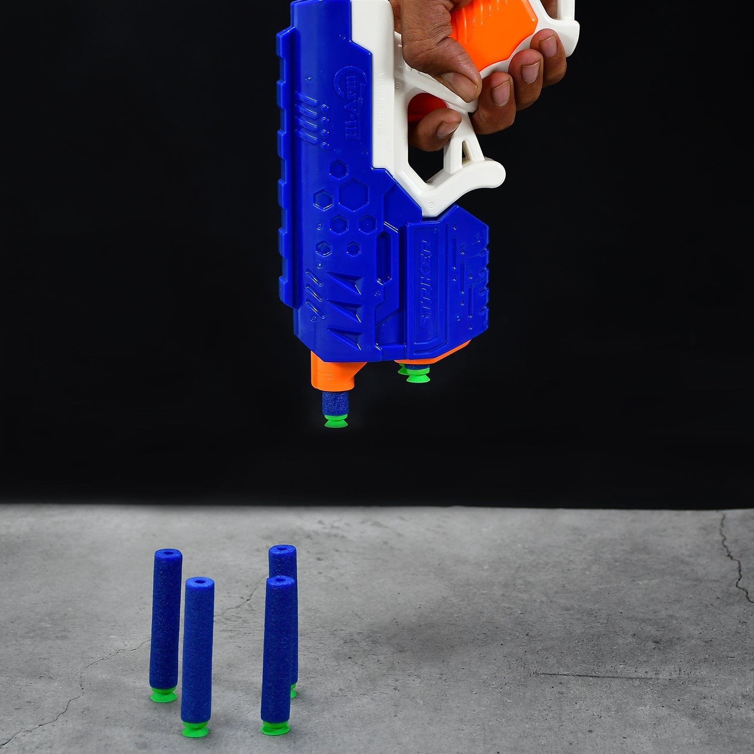 Foam Bullet Gun – ABS Plastic, 10 Suction Darts for Kids | Aditi