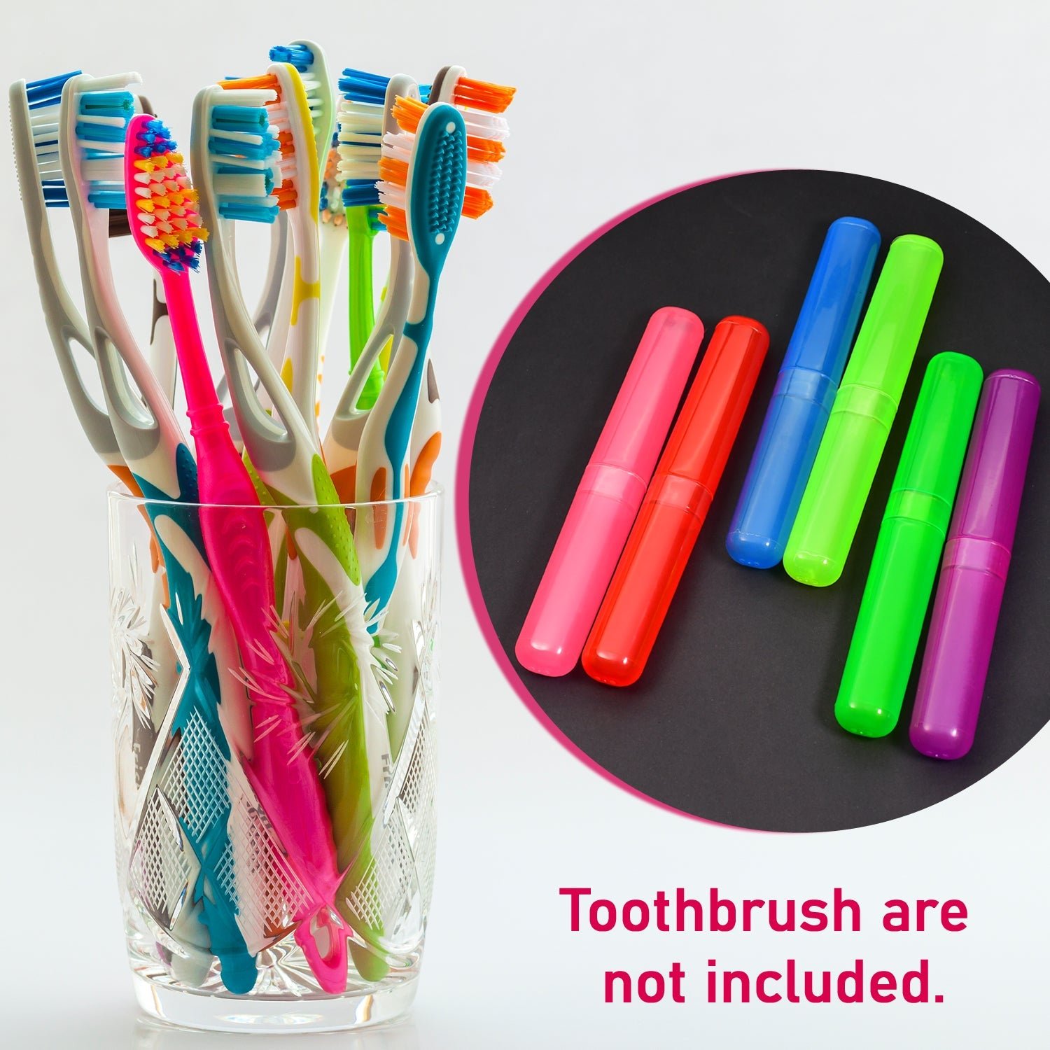 Travel Toothbrush Covers – 6pc Anti-Bacterial Set | BrushedUp