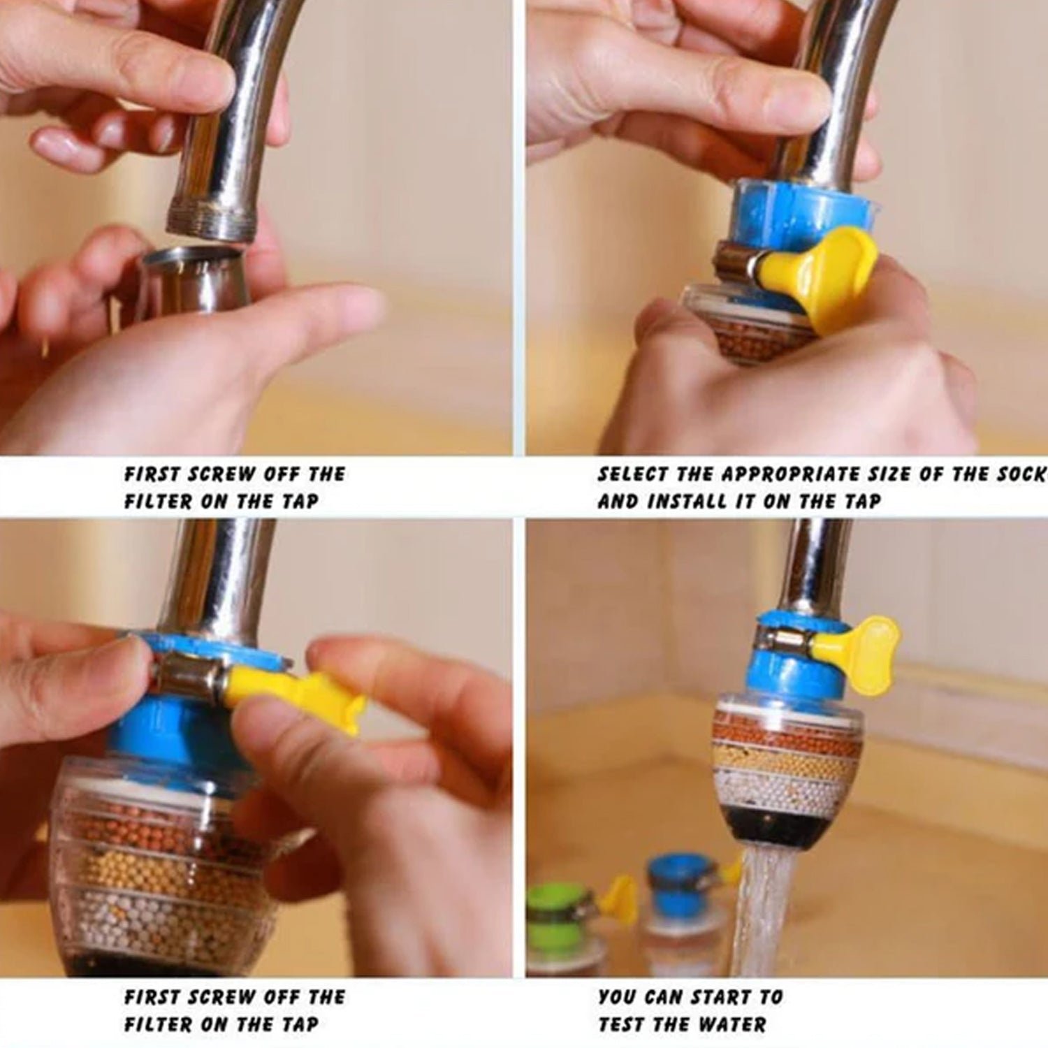 Faucet Water Filter – Six-Layer Purifier for Clean Water | ShineCrest