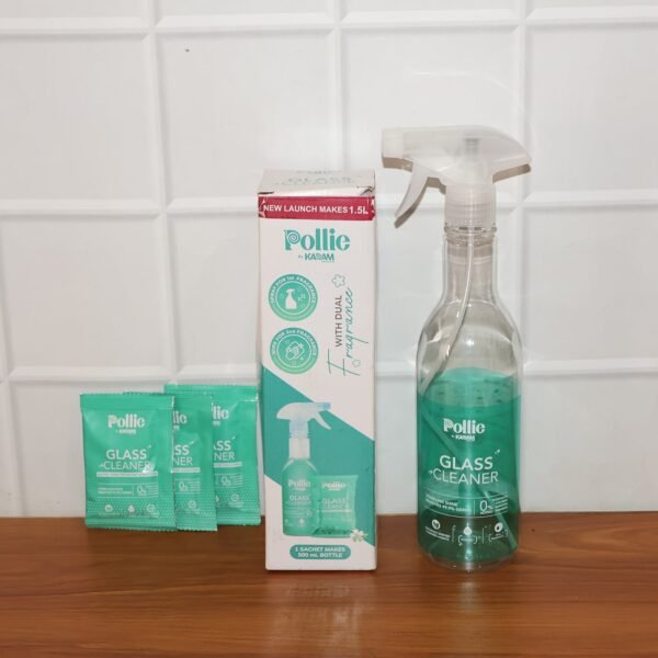 Concentrated Glass Cleaner – Eco-Friendly Refillable Spray Kit