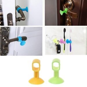 Silicone Door Stopper – Suction Wall Protector 2-Pack | Safelix