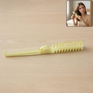 Foldable 2-in-1 Hair Comb & Brush – Compact & Travel-Friendly Design
