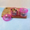 Dry Fruit Storage Jars – Luxury Transparent Plastic Set of 2