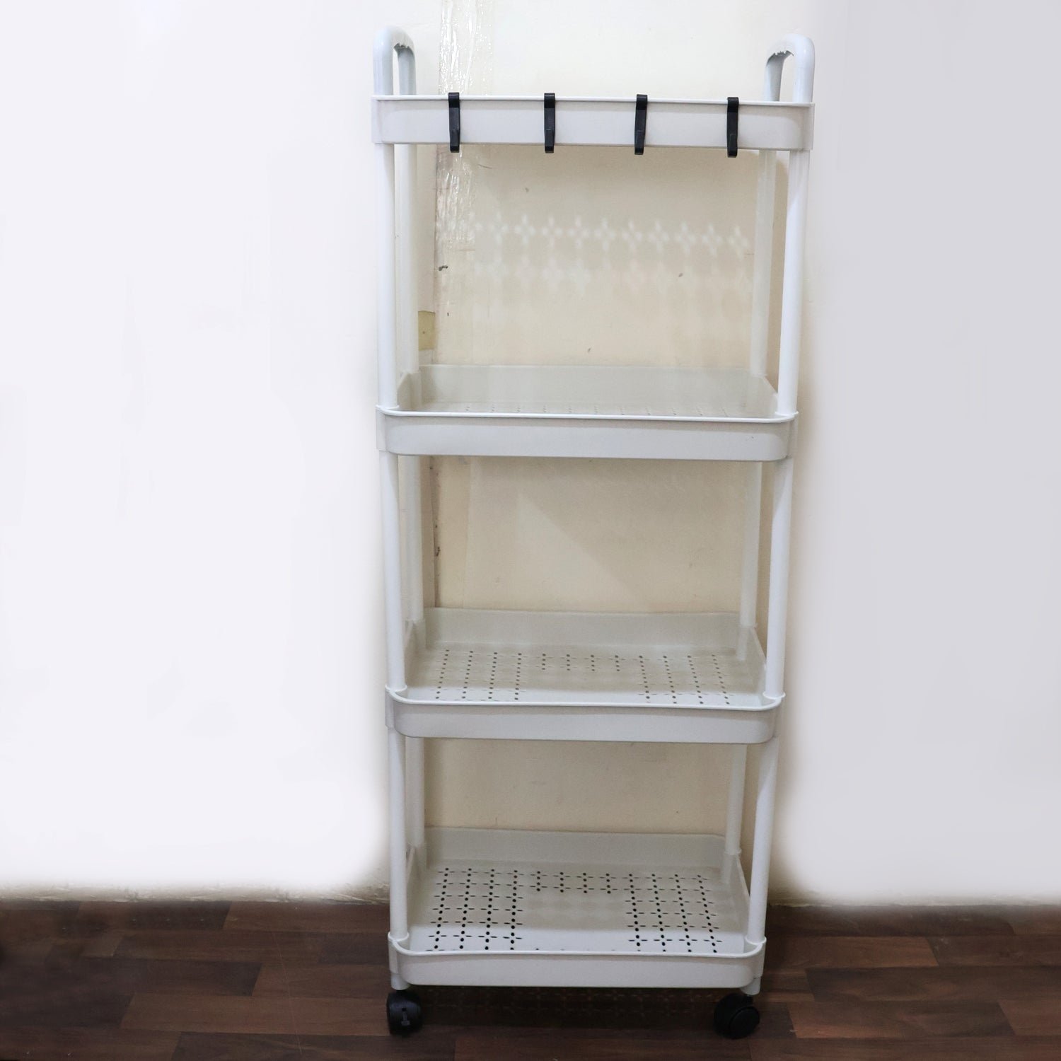 4 Layer Kitchen Trolley with Wheels – Multipurpose Storage Organizer