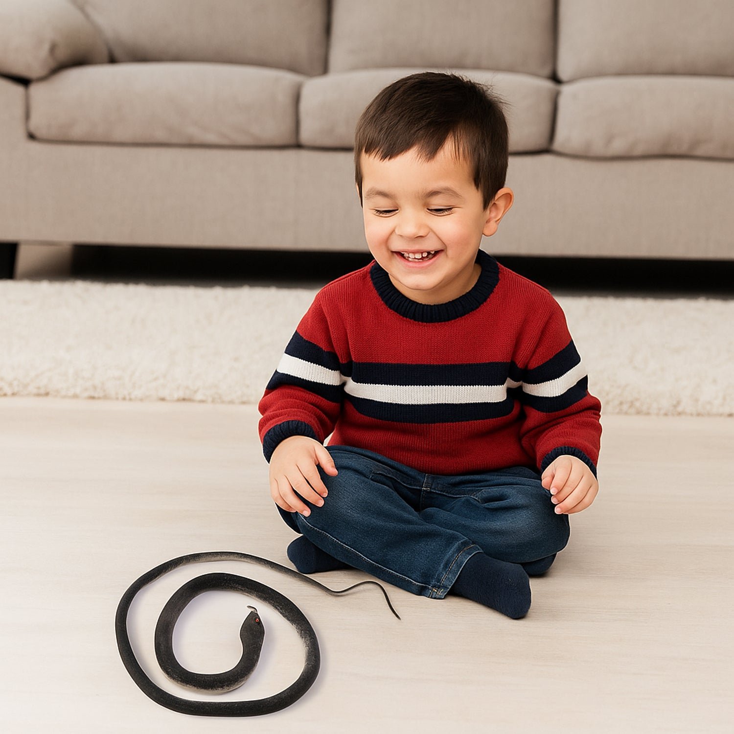 Realistic Rubber Snake Toy – Flexible & Lifelike Prank Fun