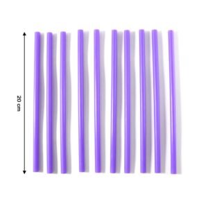 Reusable Plastic Drinking Straws – Pack of 10 Durable Straws