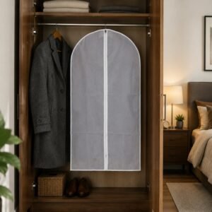 Foldable Suit Cover – Space-Saving Non-Woven Clothes Protection