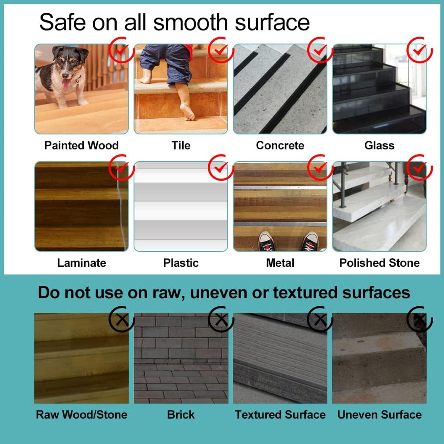 Anti-Slip Safety Grip Tape – Heavy Duty Non-Skid Tape 5 cm x 5 m
