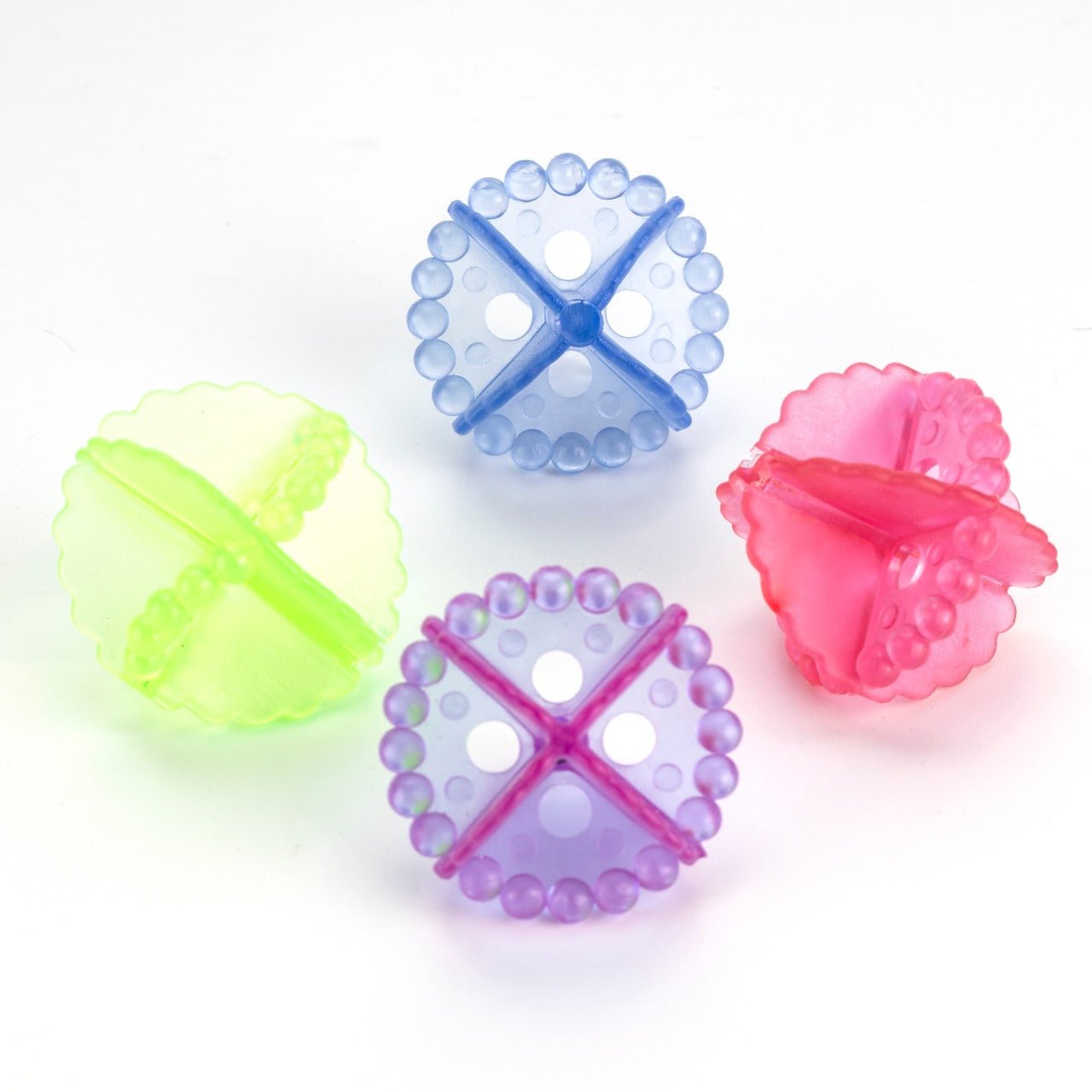 Detergent-Free Laundry Balls – 4 Pcs for Eco-Friendly Wash | Velvet Wipe
