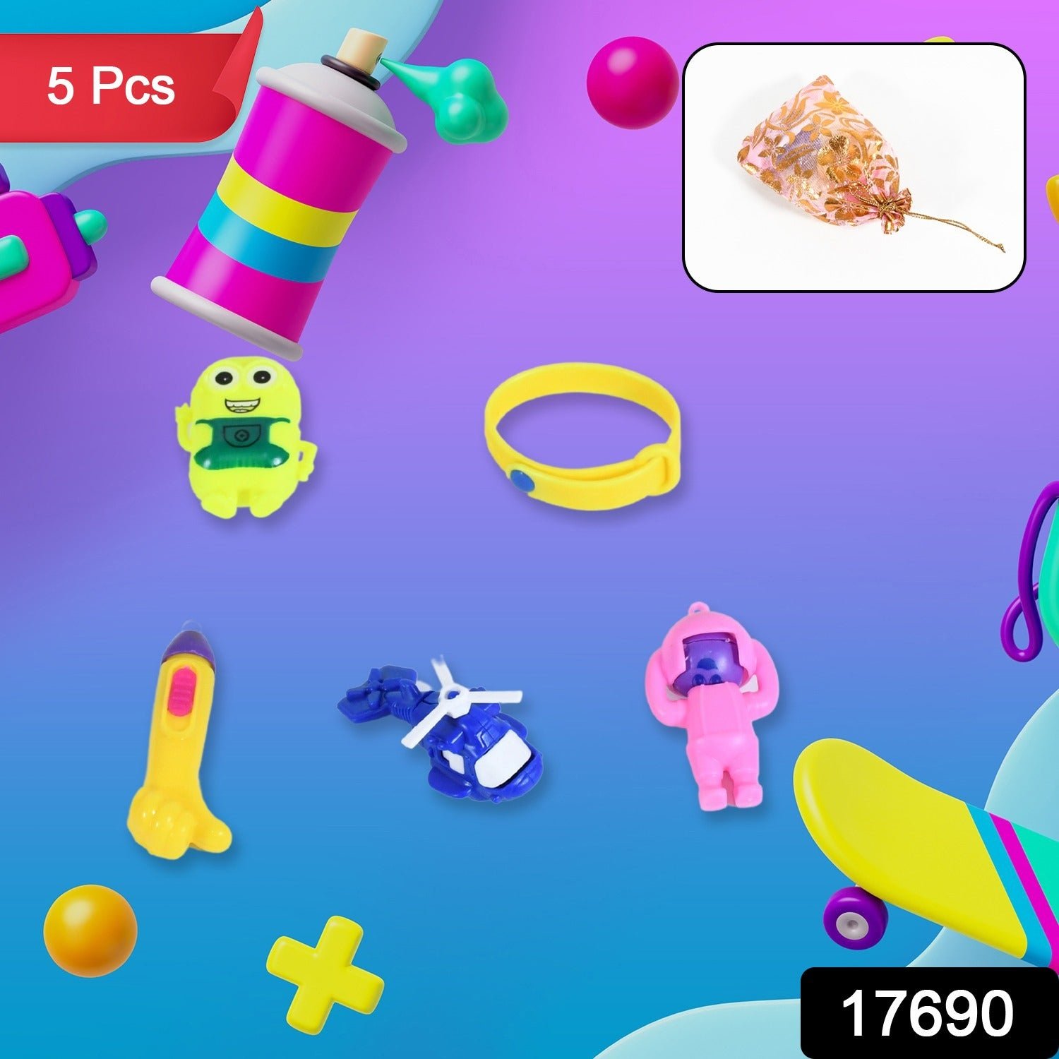 Kids Toy Combo – 5Pc Attractive Gift Set for Children | Aditi