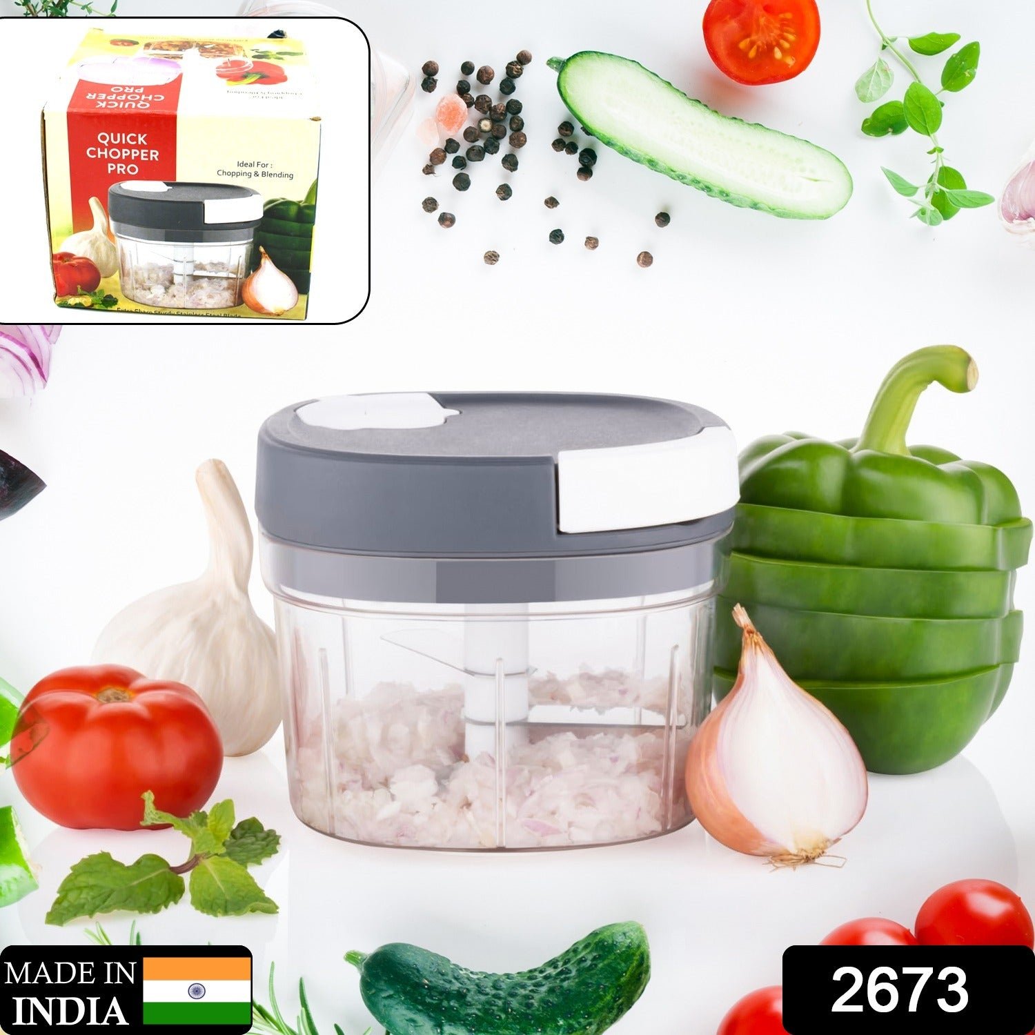 Handy Chopper – Manual Vegetable & Fruit Slicer | CookAura