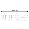 Heavy Duty Wall Mounted Hook Rack – Durable Stainless Steel Organizer
