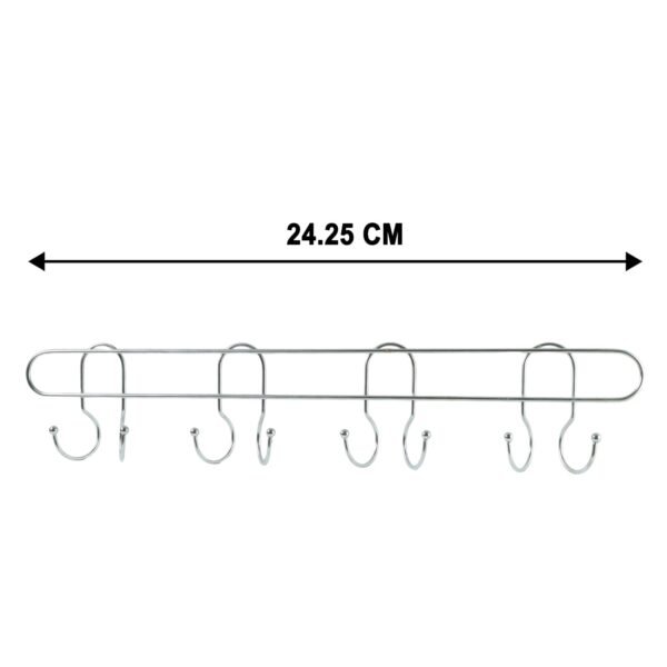 Heavy Duty Wall Mounted Hook Rack – Durable Stainless Steel Organizer
