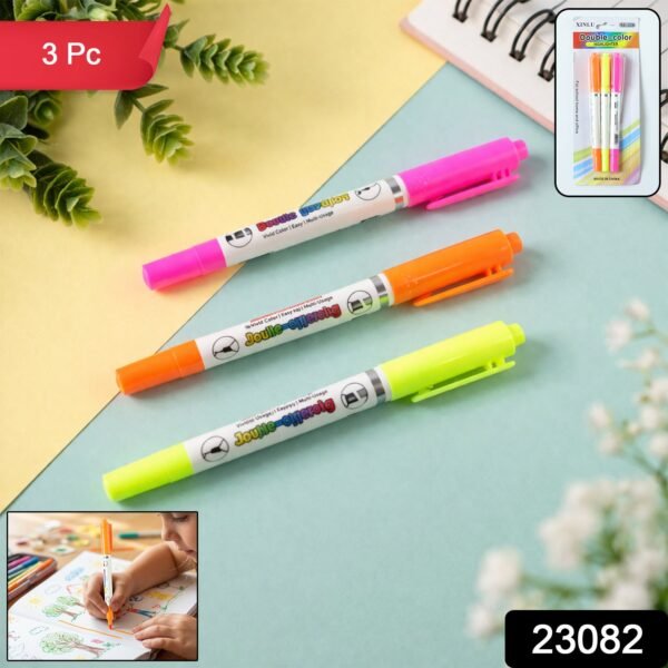 Highlighter Marker Pens – Vibrant Dual Tip for Notes & Drawing