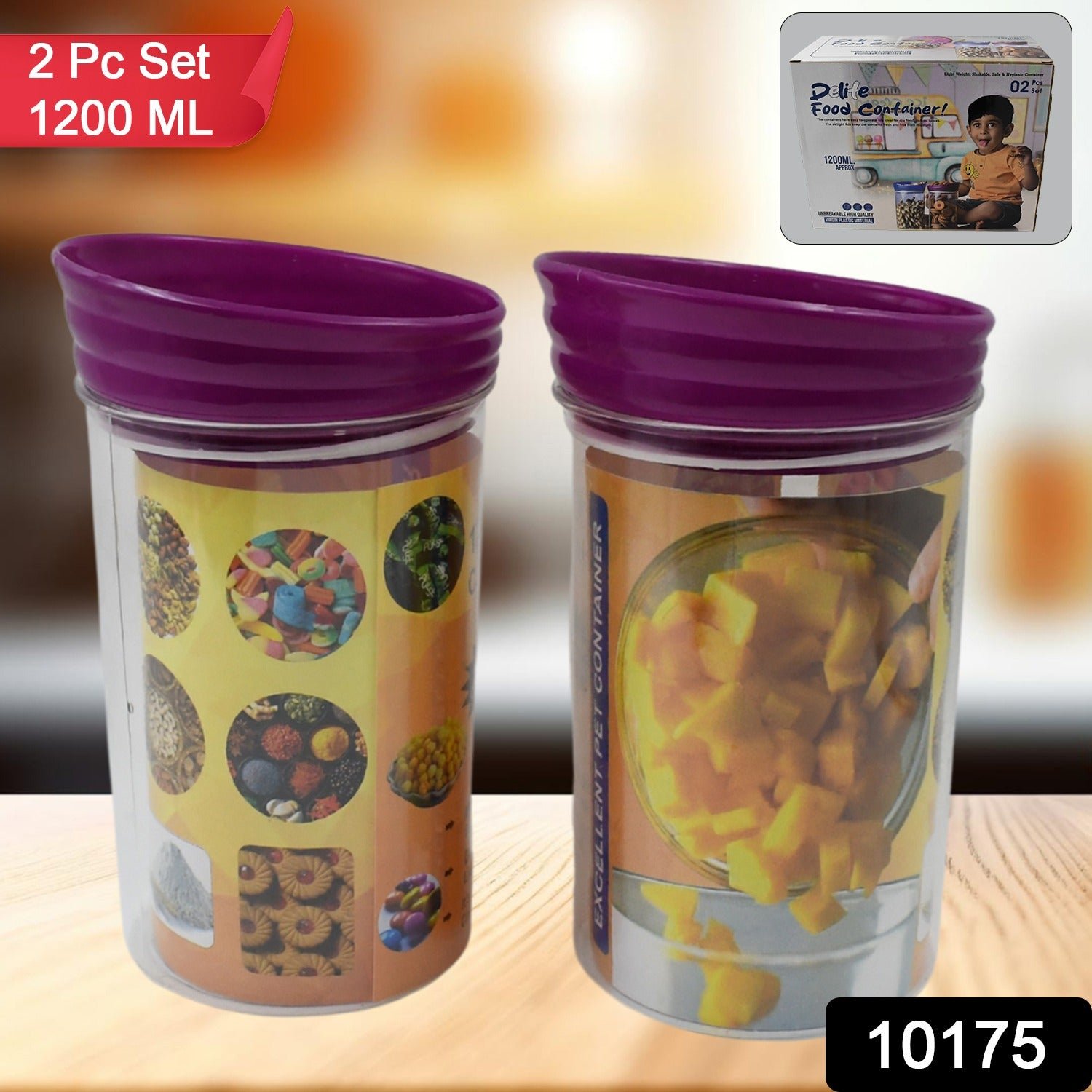 Plastic Food Containers – Airtight 1200ml Set of 2 | CookAura