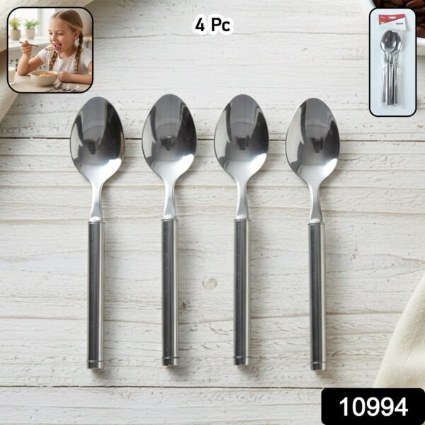 Stainless Steel Dinner Spoon Set – Durable, Elegant & Reusable
