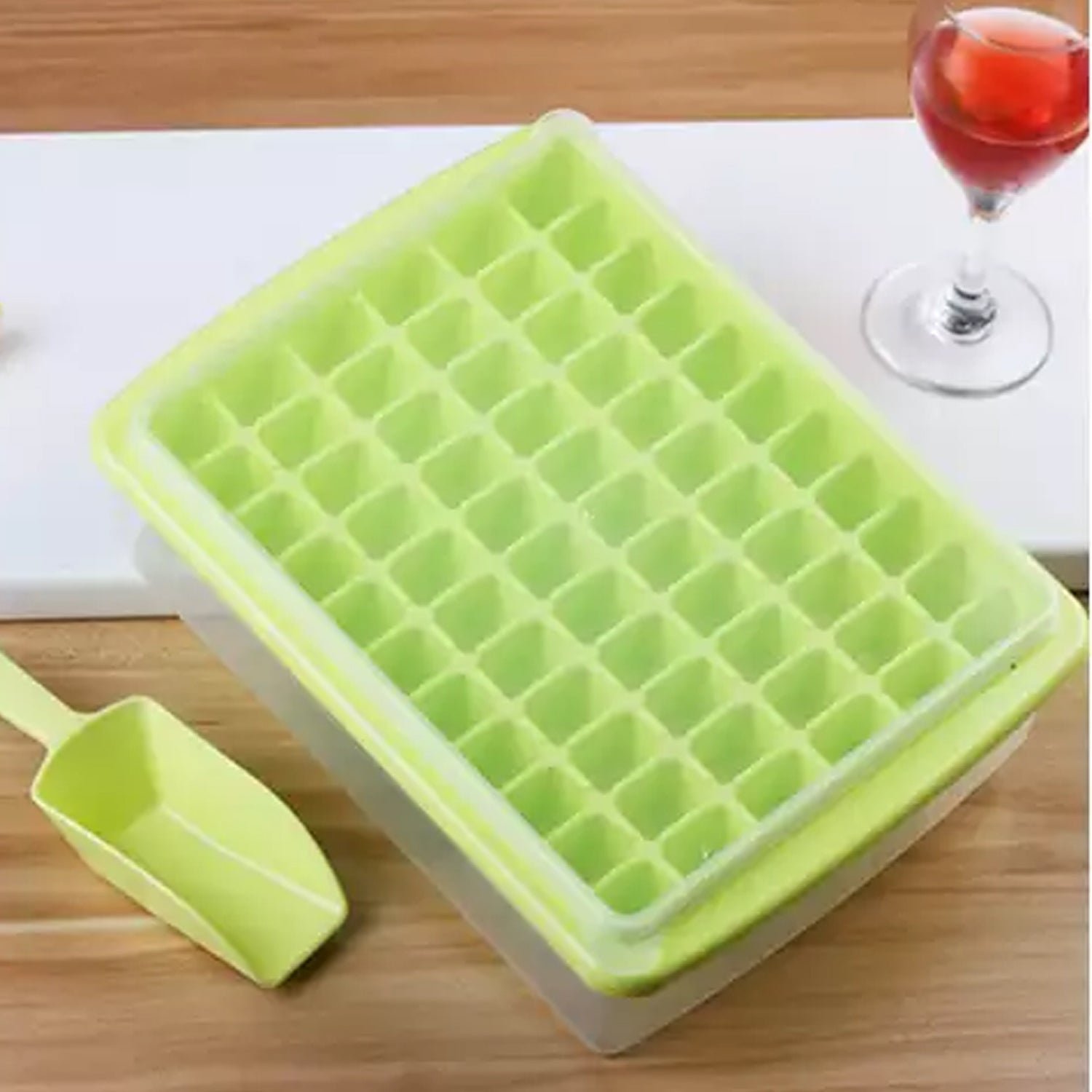 60-Cavity Ice Tray – Flexible Plastic Cubes | Indo Glow